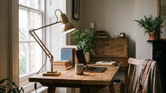 Lampes à poser coloris vert pour bureau
