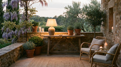 Lampes à poser d'extérieur solaires pour terrasse