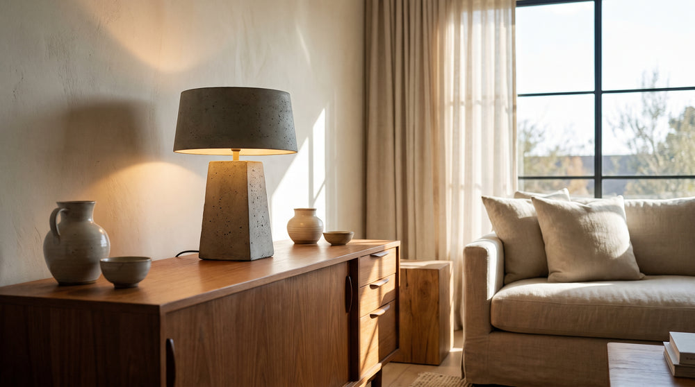 Lampes à poser en béton design