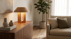 Lampes à poser en bois moderne