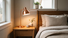 Lampes à poser en cuivre de chevet