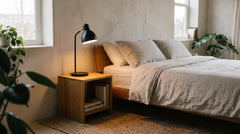 Lampes à poser en métal coloris noir de chevet