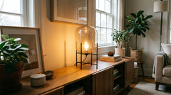 Lampes à poser en verre pour salon