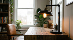 Lampes à poser style industriel pour bureau