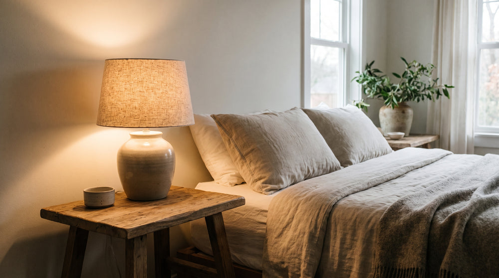 Lampes en tissu de chevet