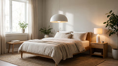 Luminaires coloris blanc pour chambre