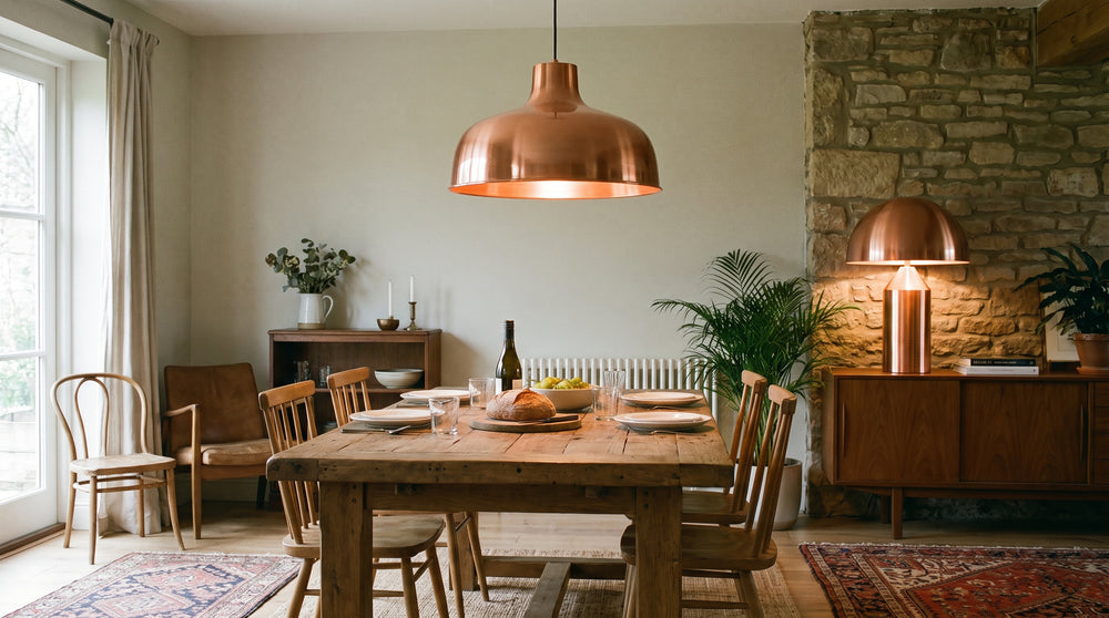 Luminaires en cuivre