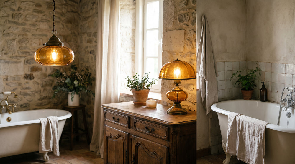 Luminaires vintage pour salle de bain