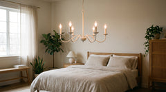 Lustre chambre blanc