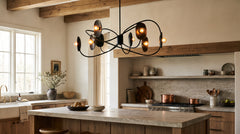 Lustre cuisine noir