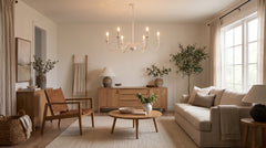 Lustre salon blanc