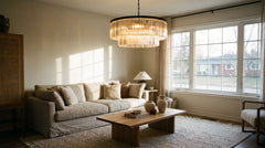 Lustres coloris beige moderne