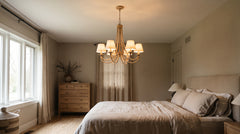 Lustres coloris beige pour chambre