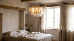 Lustres coloris bleu pour chambre