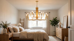 Lustres coloris doré pour chambre