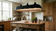 Plafonnier cuisine noir