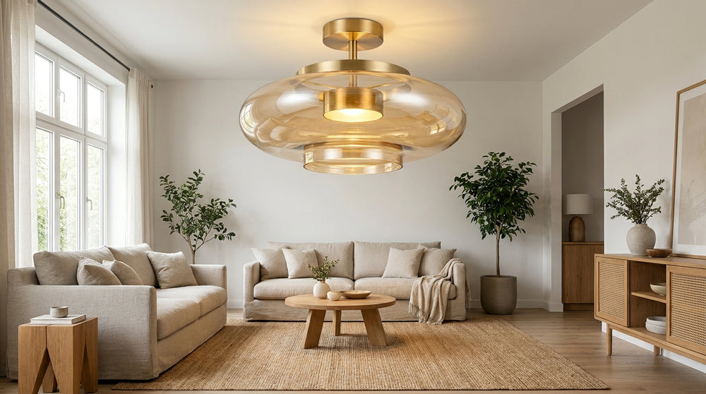 Plafonnier salon moderne
