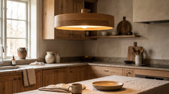 Plafonniers en bois pour cuisine