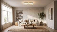 Plafonniers LED coloris blanc