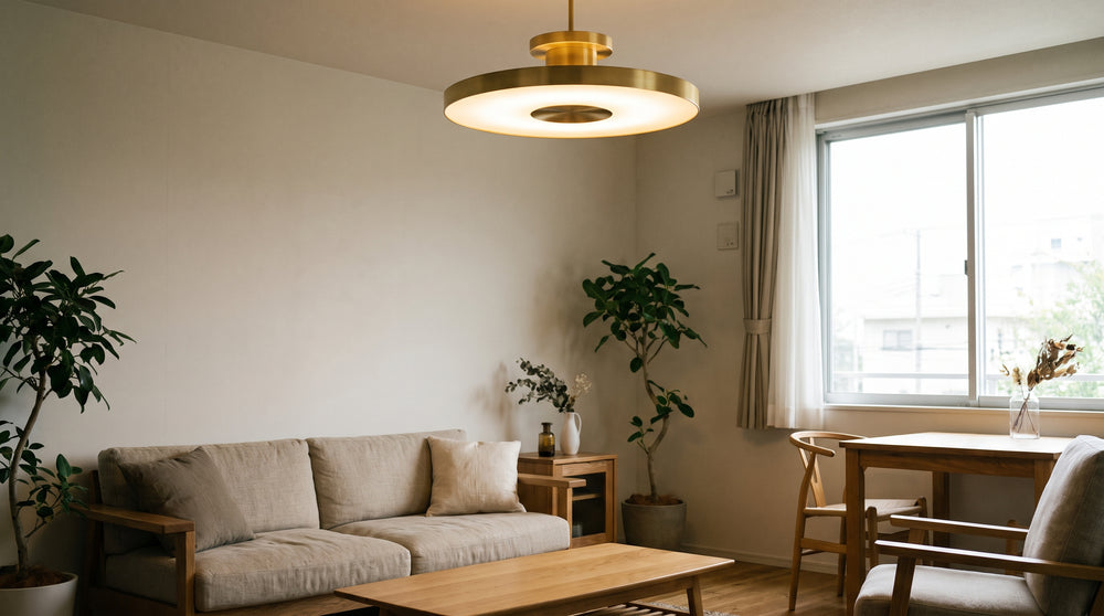Plafonniers LED coloris doré