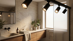 Spots coloris noir pour salle de bain
