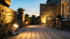 Spots d'extérieur LED coloris blanc