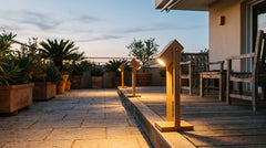 Spots d'extérieur LED en bois