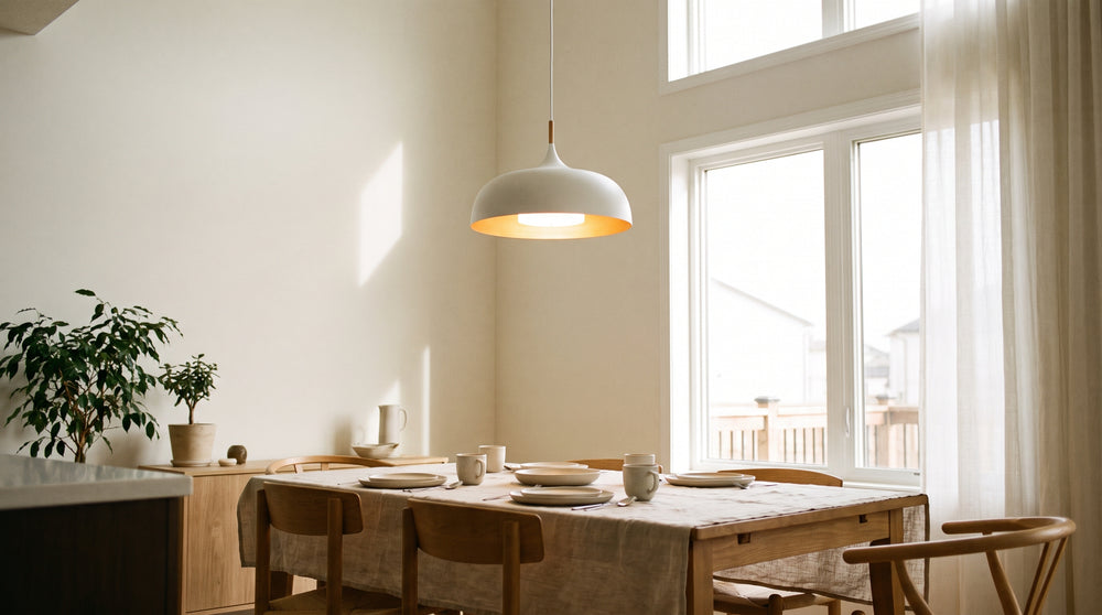 Suspensions coloris blanc moderne