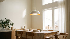 Suspensions coloris blanc moderne