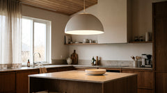 Suspensions coloris blanc pour cuisine