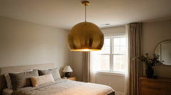 Suspensions coloris doré pour chambre