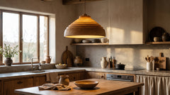 Suspensions en bois pour cuisine