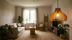 Suspensions en bois pour salon