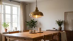 Suspensions en laiton et verre
