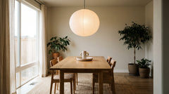 Suspensions en papier coloris blanc