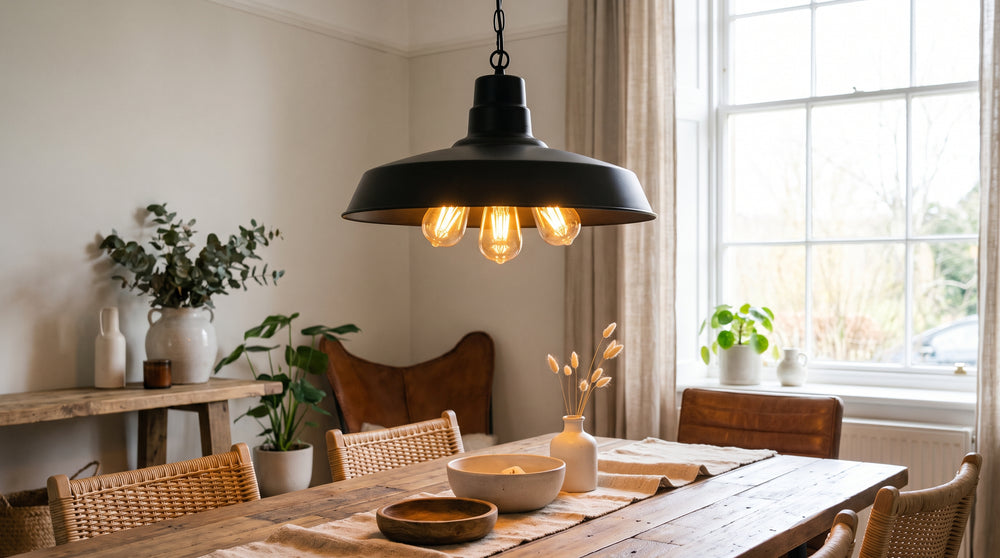 Suspensions LED style industriel