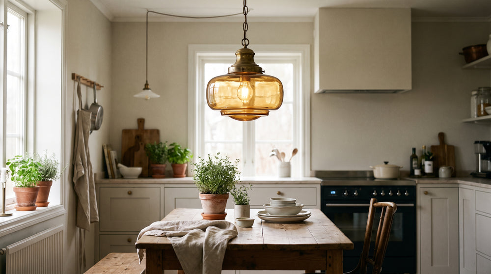 Suspensions vintage pour cuisine