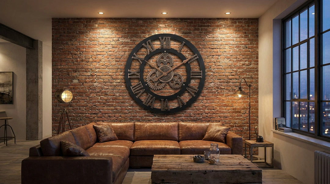 Horloge murale XXL industrielle design — Designix