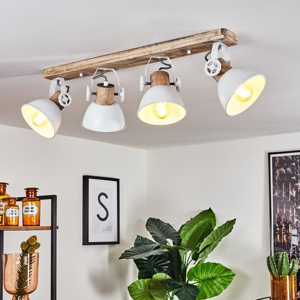 Lustre Blanc et Bois - Designix