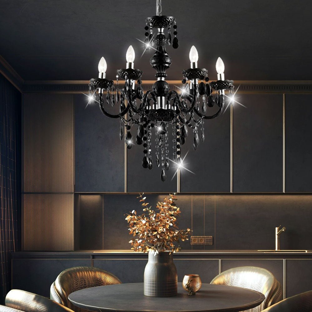 Lustre en Métal Noir - Designix