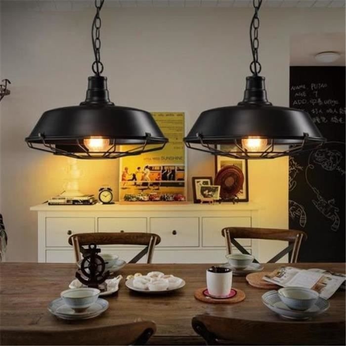 Lustre Industriel Noir - Designix