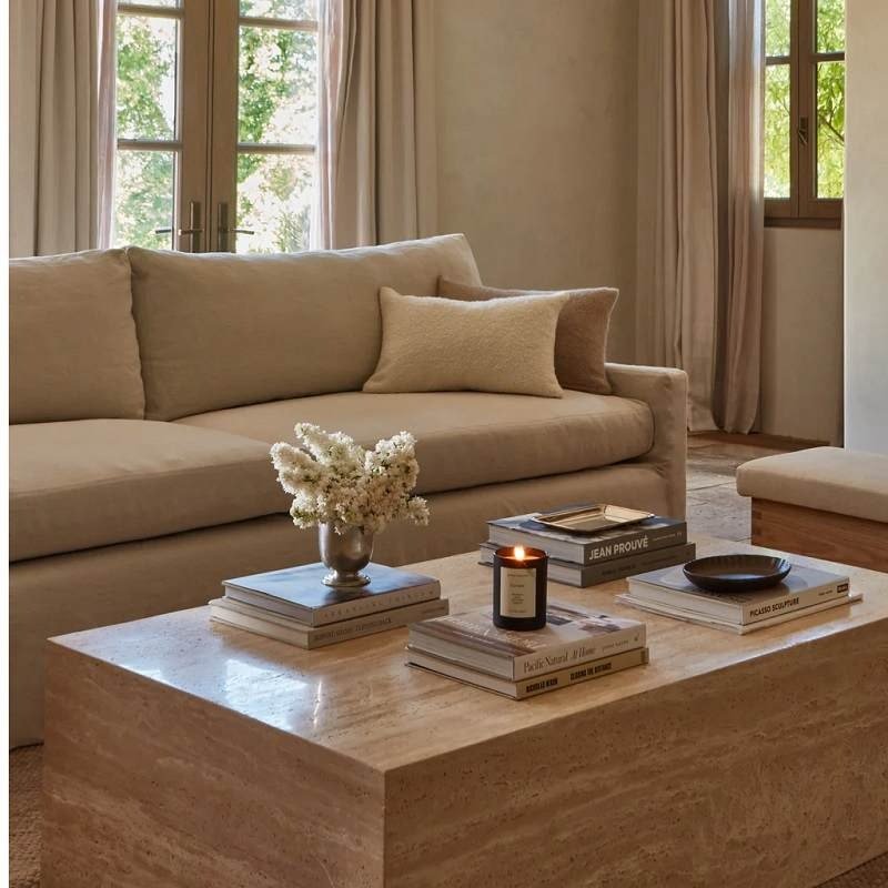 Table Basse Travertin - Designix
