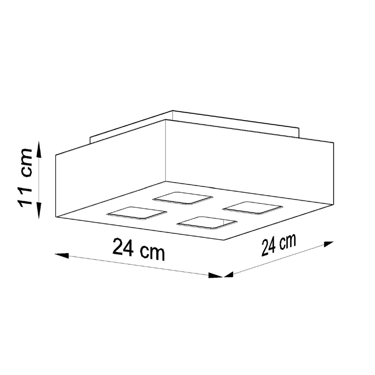 Plafonnier MONO 4