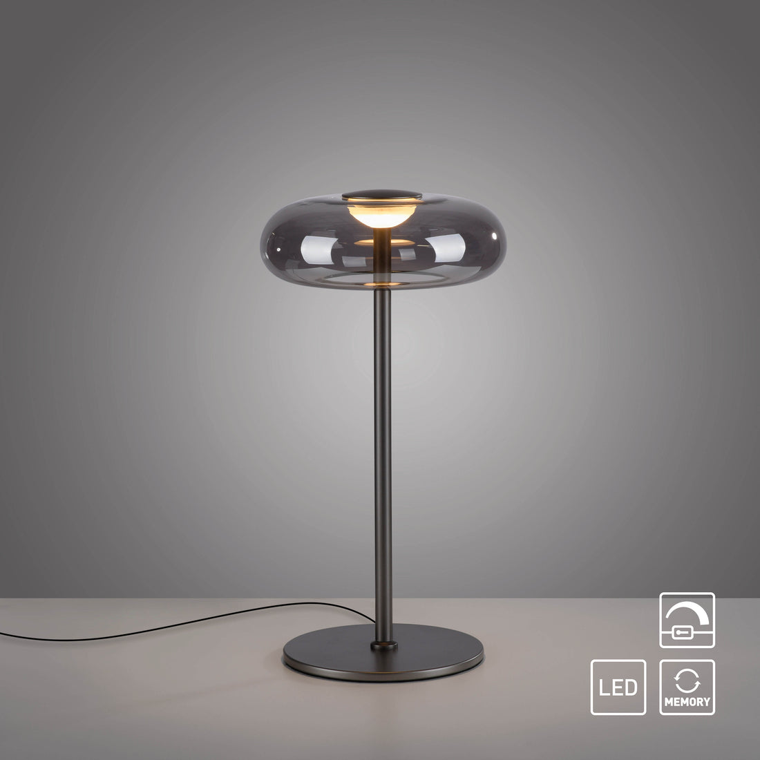 Lampe à poser Posh grise