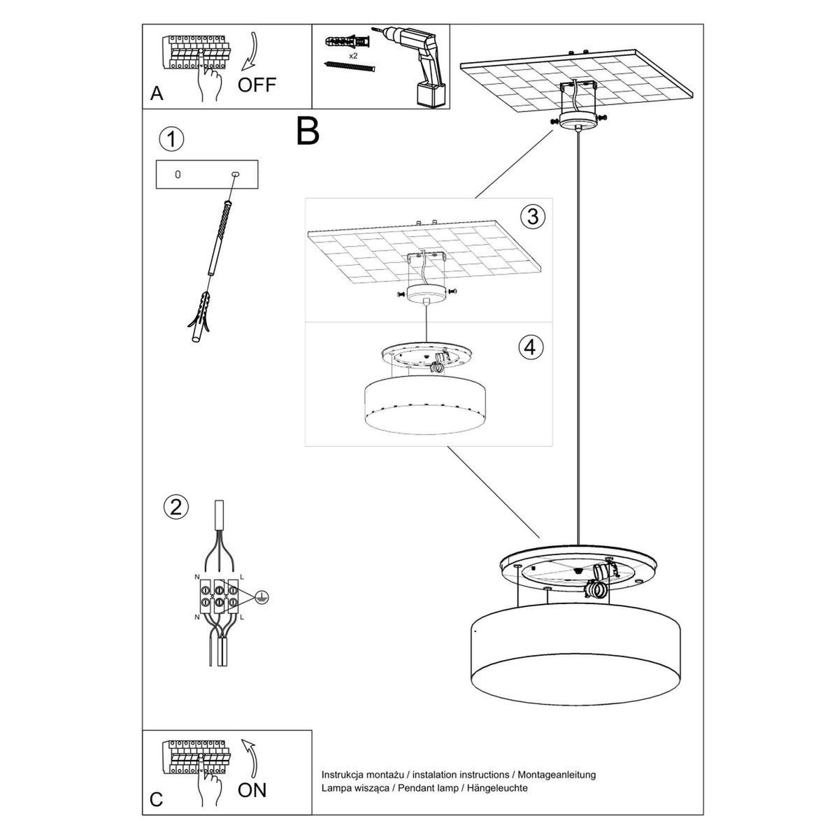 Lampe suspendue ARENA 45