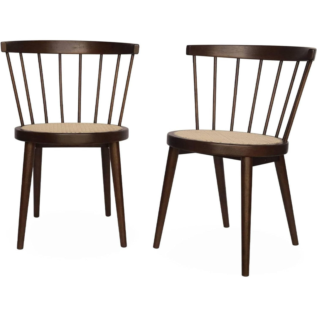 Chaises Noyer Bois Cannage | Designix - 3333    - https://designix.fr/