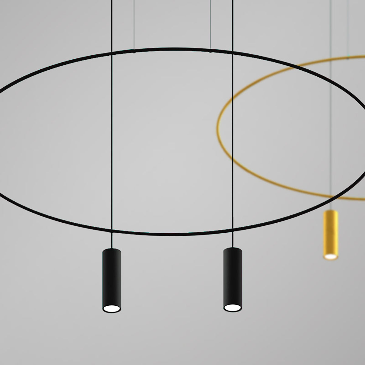 Lampe suspendue HOLAR 2 noir