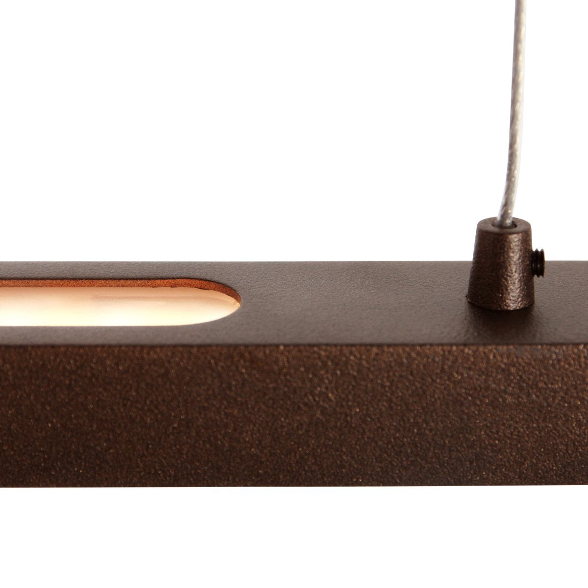 Suspension luminaire Bande marron