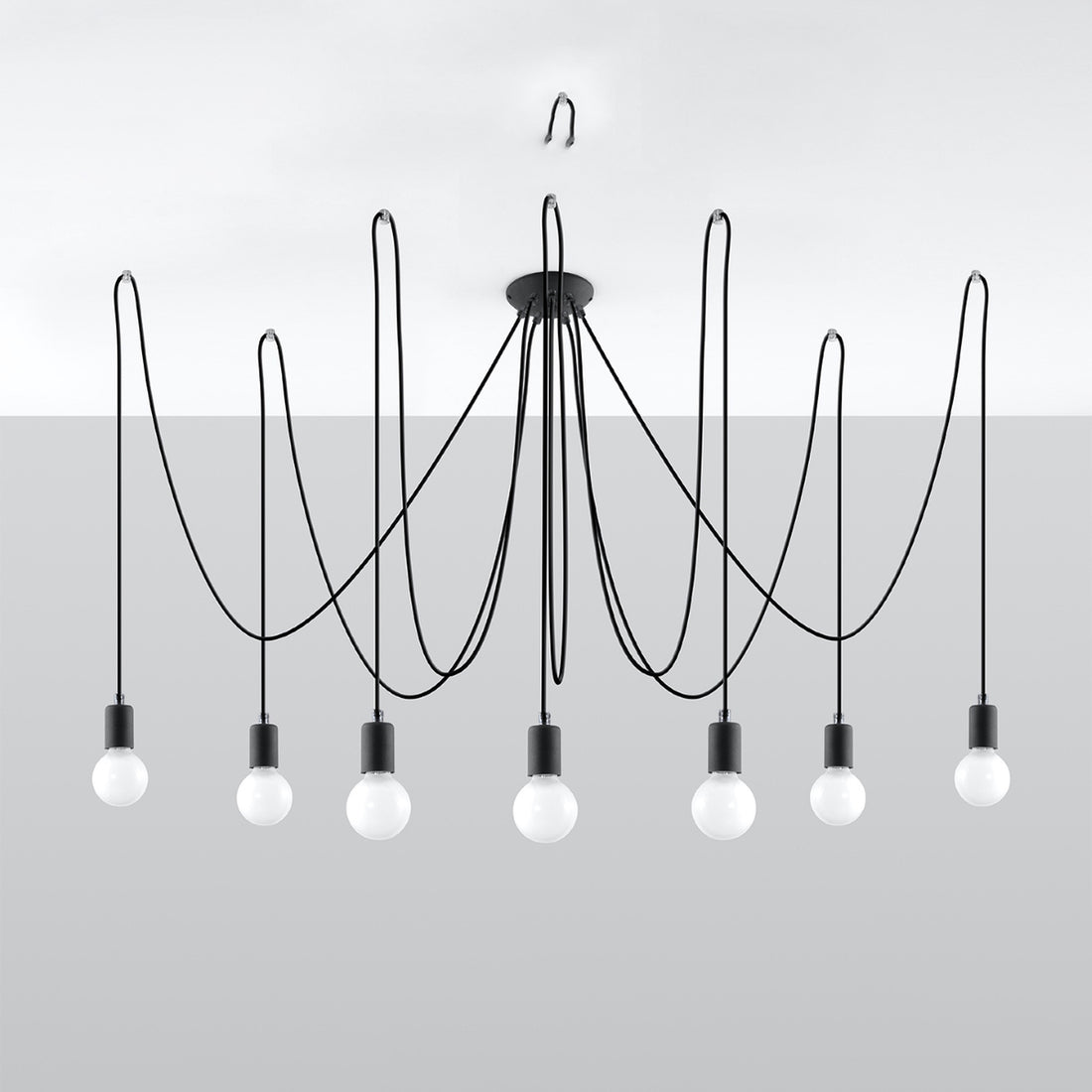 Lustre EDISON 7 noir