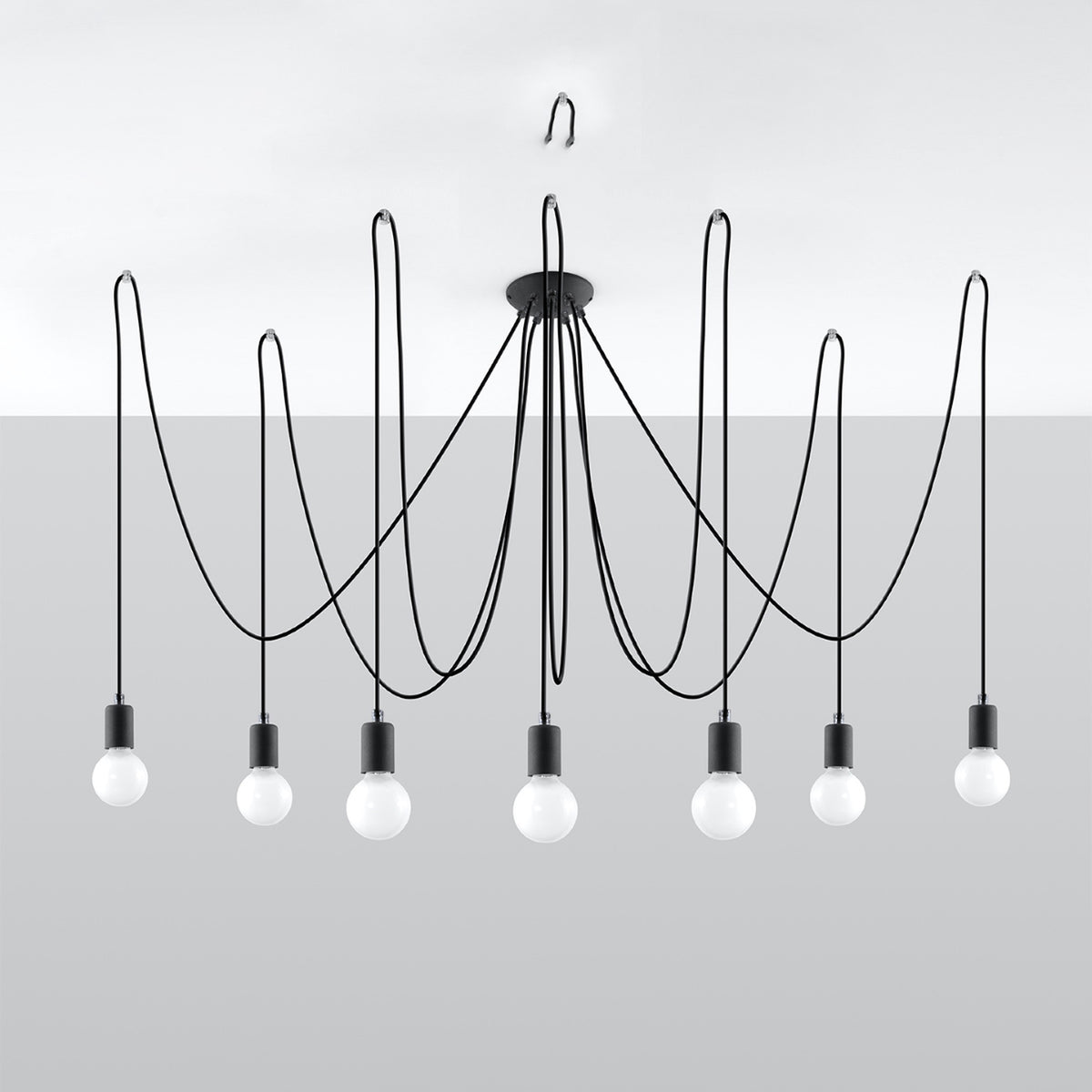 Lustre EDISON 7 noir